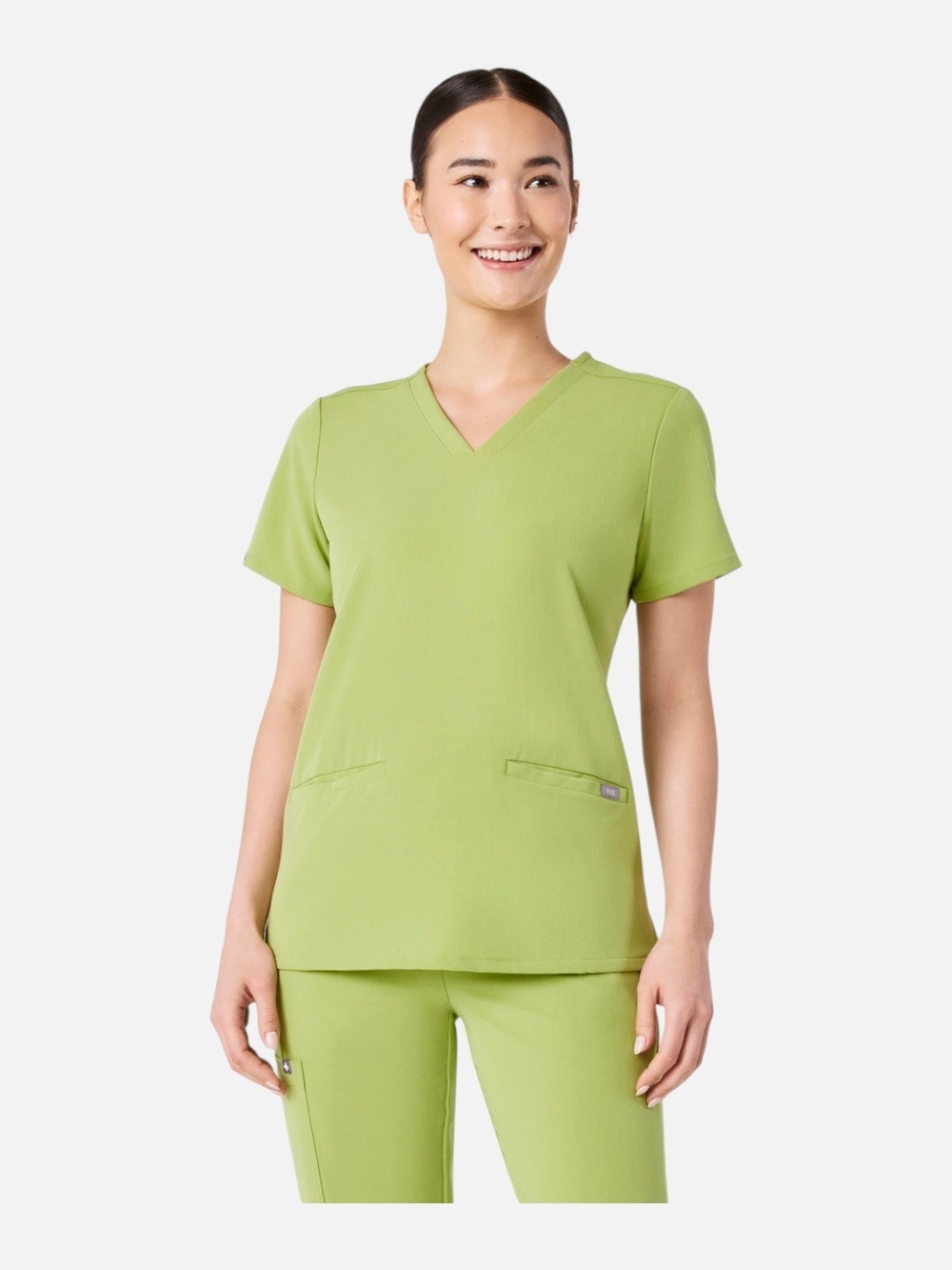 Figs Matcha Casma Scrub Top